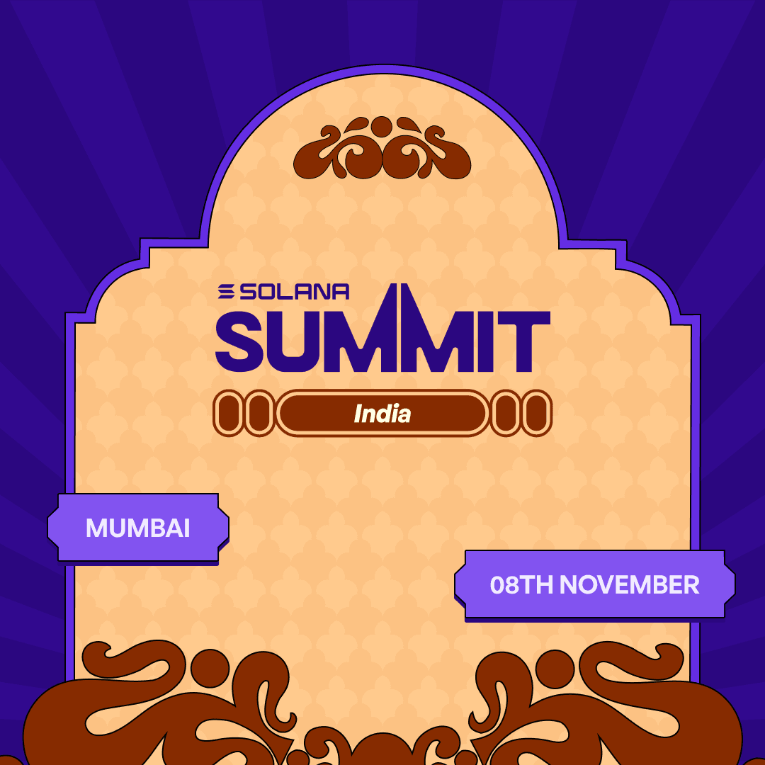 Solana Summit Mumbai, Nov 8, 2026